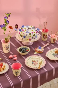 Melamin Vintage Serveringsfat Nathalie Lété Neon Rosa