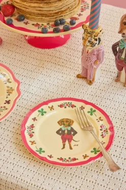 Melamin Vintage Sidetallerken Nathalie Lété Rødt