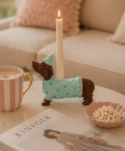 Mignon Lysestake Dachs Med Hatt Turkis