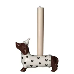Mignon Lysestake Dachs Med Hatt Hvit