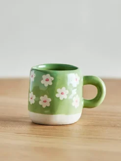 Millie Kopp Grønn Blomster Keramikk