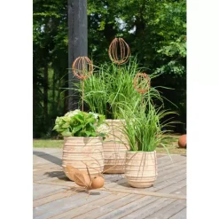 Mitzi Gresshoppe Metall Rust 39x43 H25