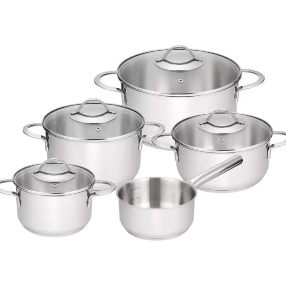 Modern House - Kitchen Essentials Steel - Grytesett s/5 - 1,4/ 1,8/ 2,8/ 3,5/ 5,2 l