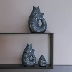 Monsieur Carafon Fiskevase L - Regnbueblå