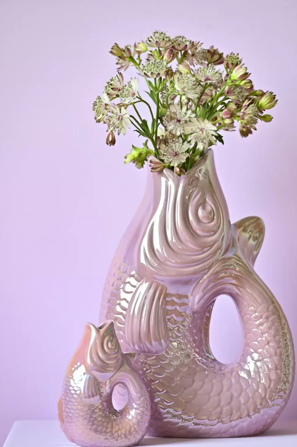 Monsieur Carafon Fiskevase S - Lyserosa