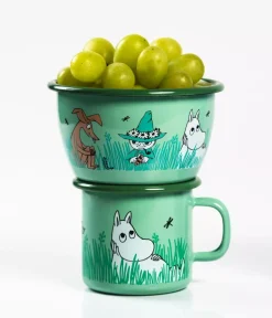 Moomin Emaljekopp - I hagen grønn