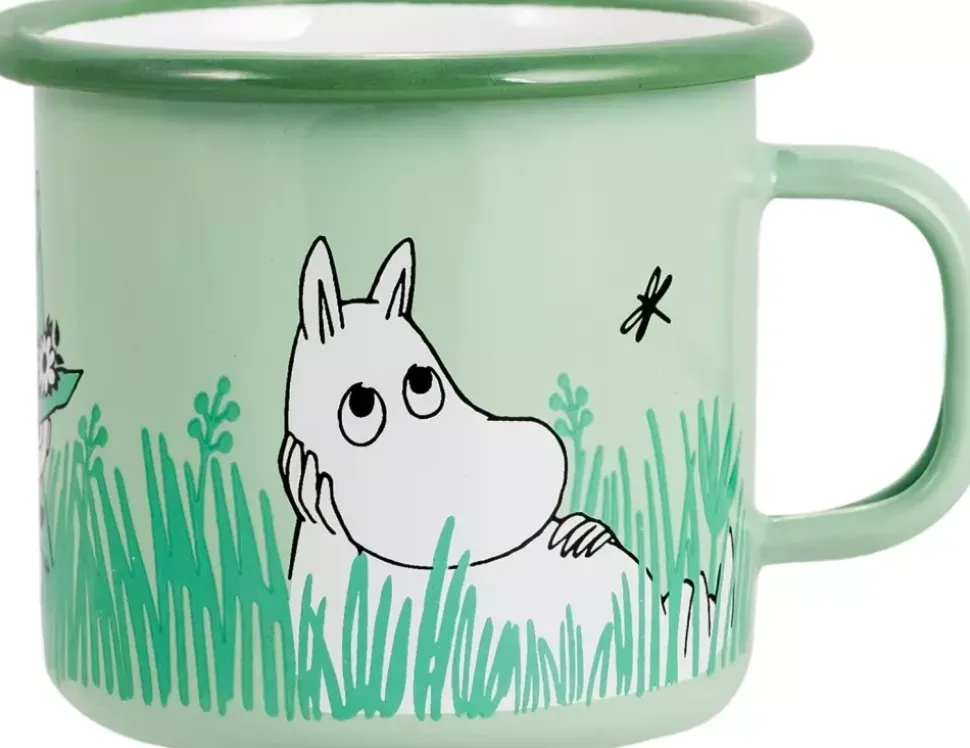 Moomin Emaljekopp - I hagen grønn