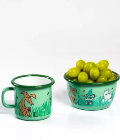 Moomin Emaljekopp - I hagen grønn