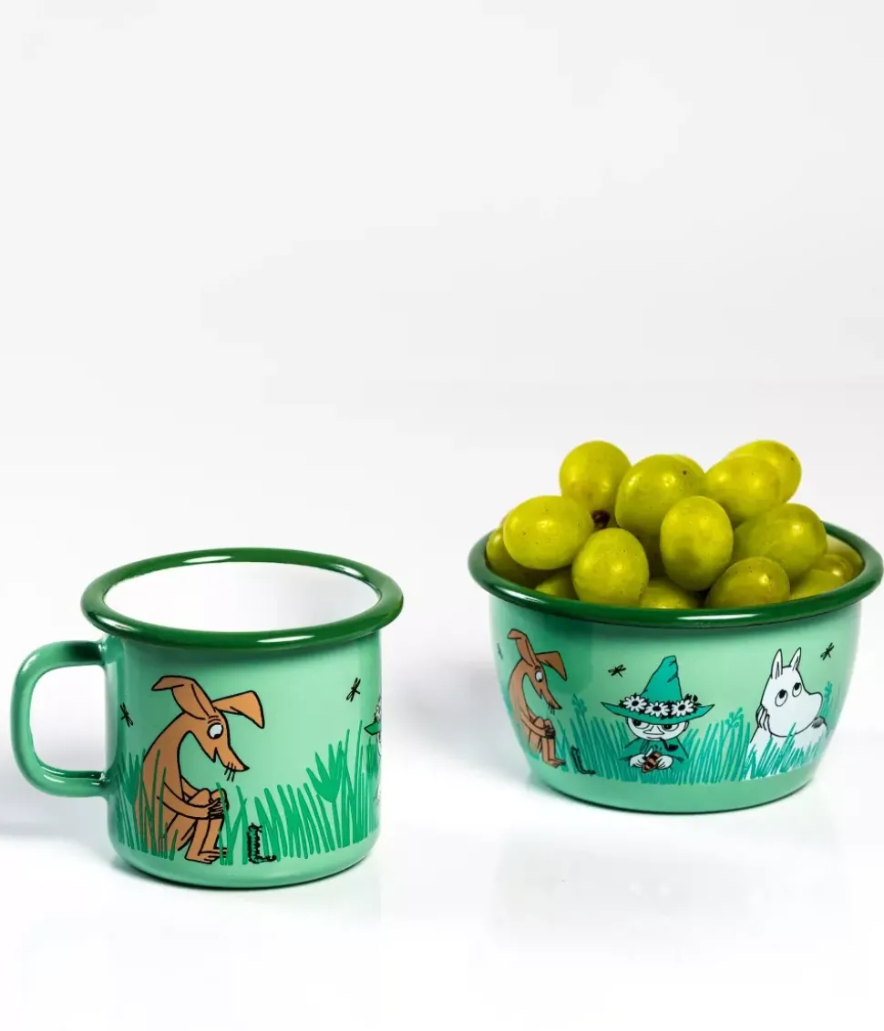Moomin Emaljekopp - I hagen grønn