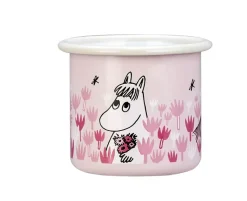 Moomin Emaljekopp - I hagen rosa
