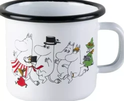 Moomin Emaljekopp - Moomindalen Hvit