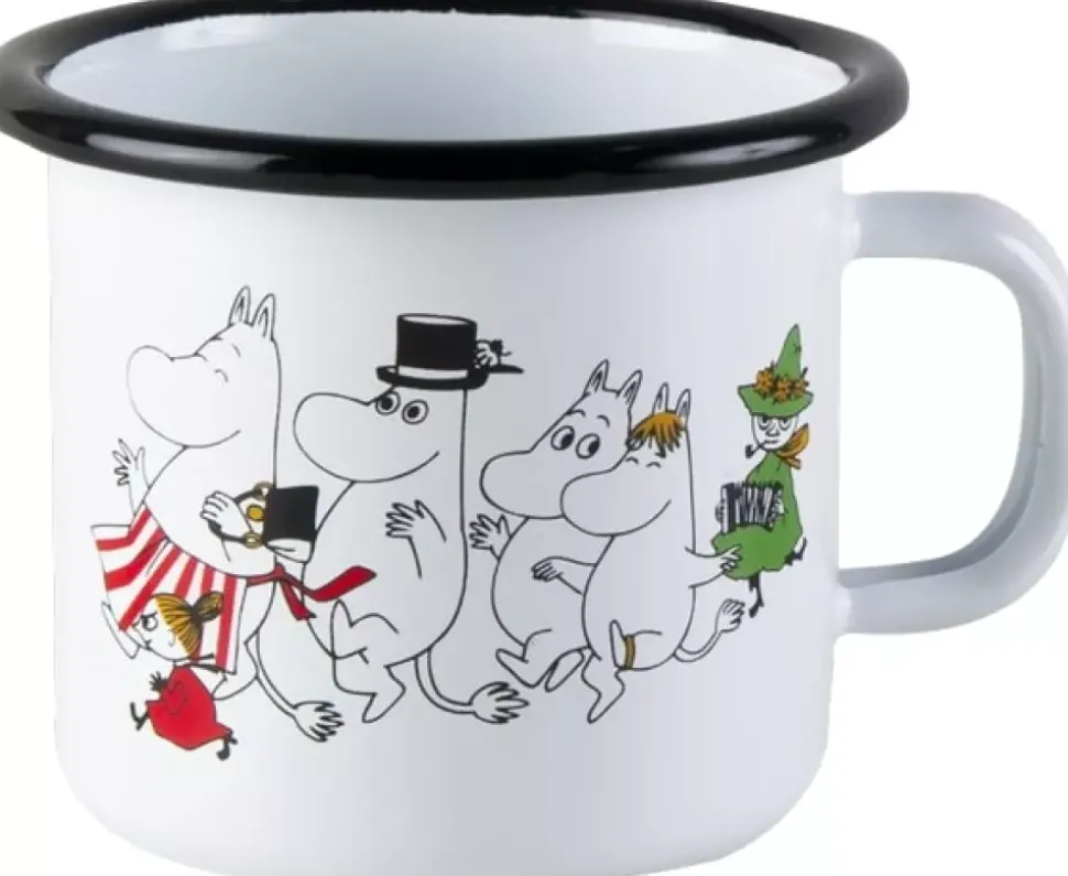 Moomin Emaljekopp - Moomindalen Hvit