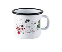Moomin Emaljekopp - Moomindalen Hvit