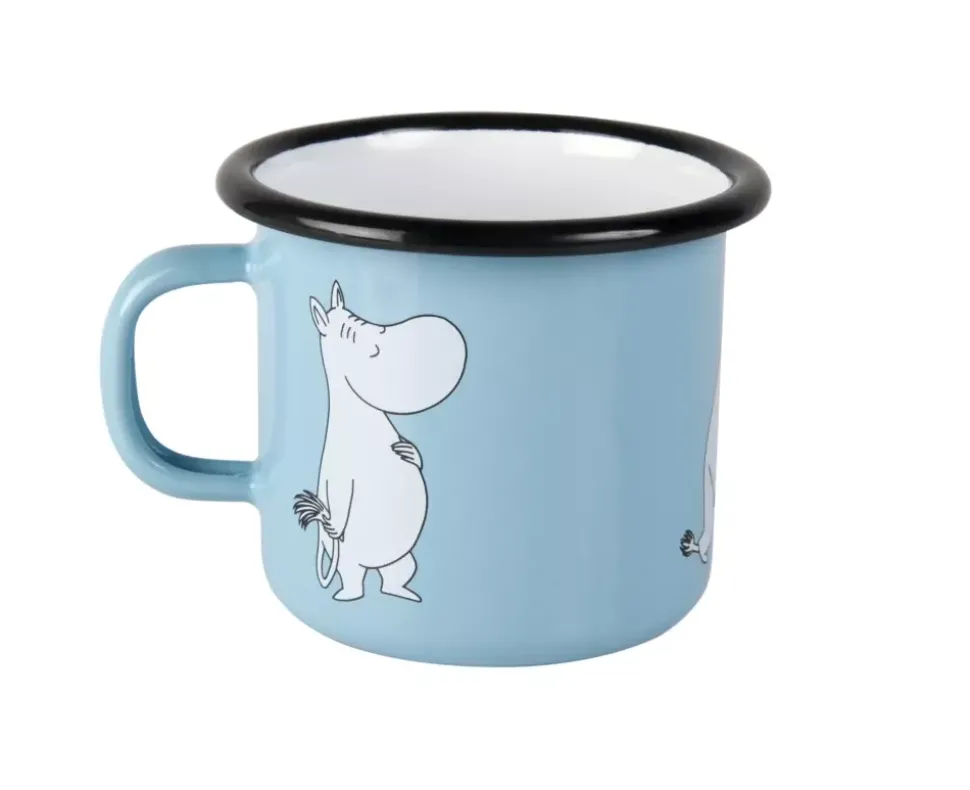 Moomin Emaljekopp - Moomintrollet Lys Blå