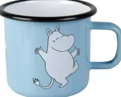 Moomin Emaljekopp - Moomintrollet Lys Blå