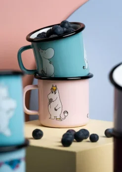 Moomin Emaljekopp - Moomintrollet Lys Blå