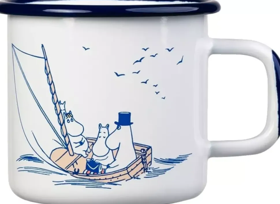 Moomin Emaljekopp - Sjømenn Hvit