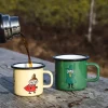 Moomin Emaljekopp - Snusmumrikken Mørk Grønn