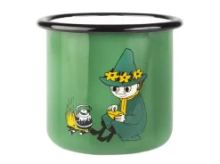 Moomin Emaljekopp - Snusmumrikken Mørk Grønn