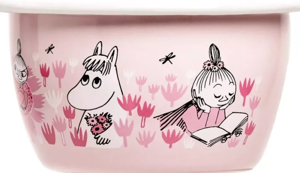 Moomin Emaljeskål - Rosa