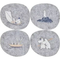 Moomin Glassbrikker - Sjømenn S/4