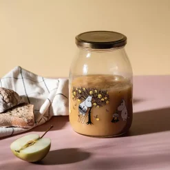 Moomin Glasskrukke + 4 Klistremerker 1 Liter
