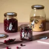 Moomin Glasskrukke + 4 Klistremerker 0,5 Liter