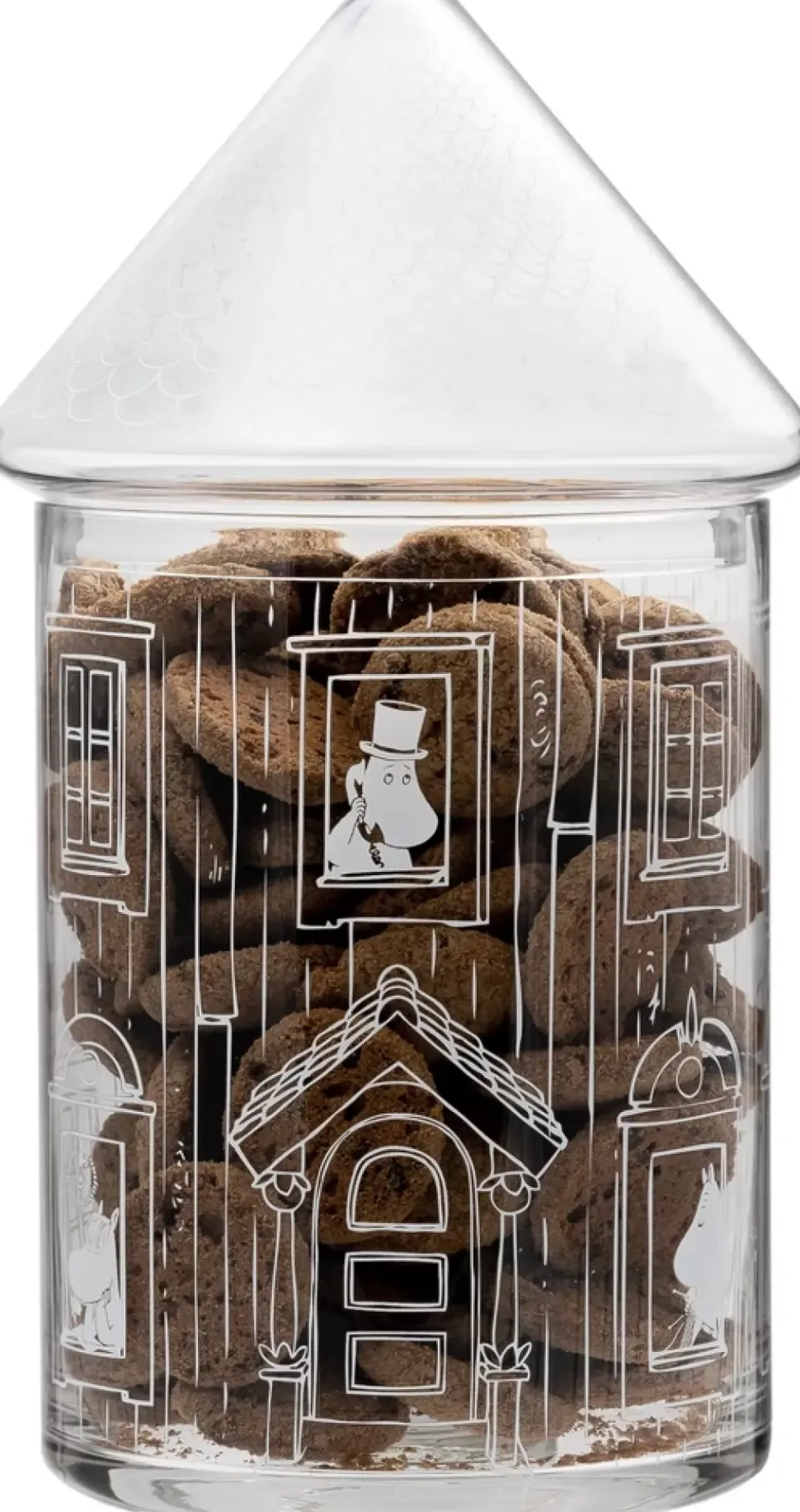Moomin Glasskrukke Med Lokk - Moominhuset