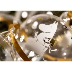 Moomin julekule - Sparkling stars 3pk
