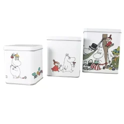 Moomin Oppbevaringsbokser Blomst S/3