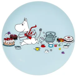 Moomin Picknick, Flat Tallerken, Lys Blå