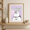 Moomin Poster Love Lilla 30x40