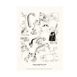 Moomin Poster Moomin80 Hvit