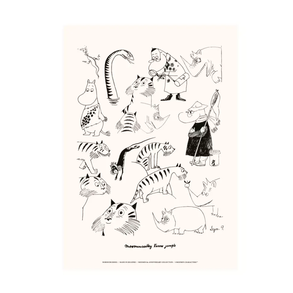 Moomin Poster Moomin80 Hvit
