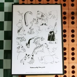 Moomin Poster Moomin80 Hvit