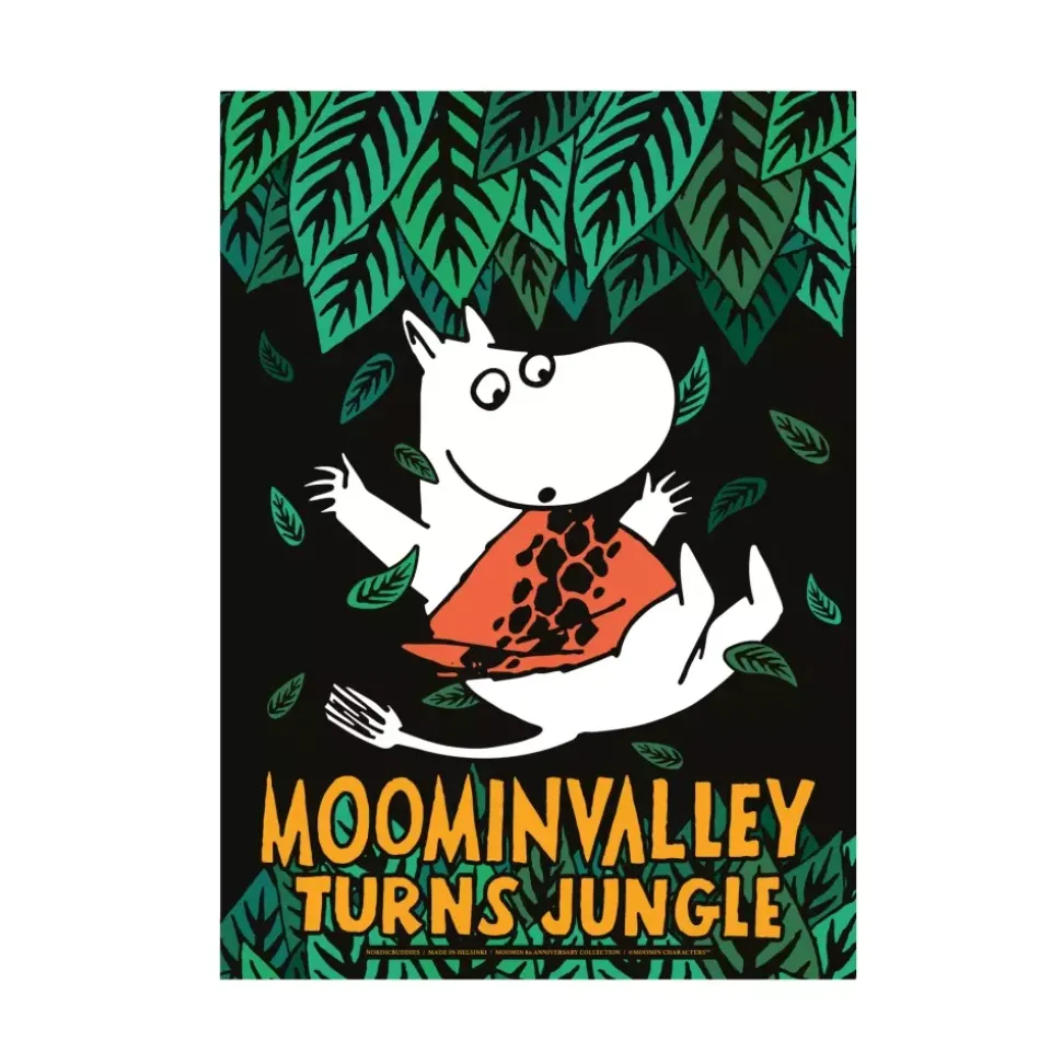 Moomin Poster Moomin80 Jungel Svart H40