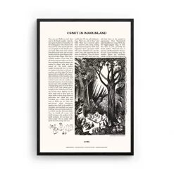 Moomin Poster Novels Beige H70