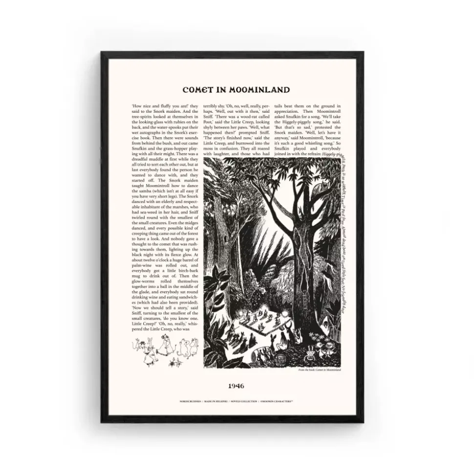 Moomin Poster Novels Beige H70