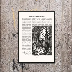 Moomin Poster Novels Beige H70