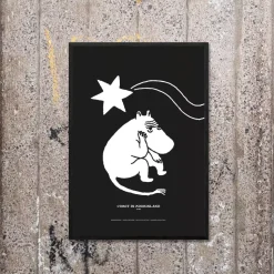 Moomin Poster Novels Svart H70