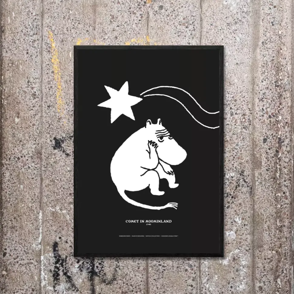 Moomin Poster Novels Svart H70