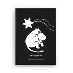 Moomin Poster Novels Svart H70