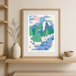 Moomin Poster Snusmumrikken Reise H40
