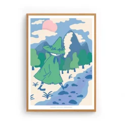 Moomin Poster Snusmumrikken Reise H40