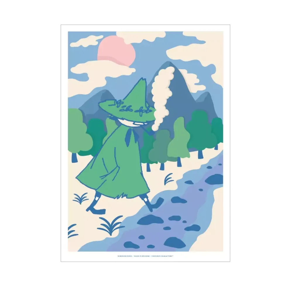 Moomin Poster Snusmumrikken Reise H40