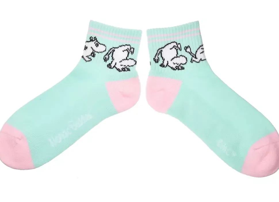 Moomin Retro Ankelsokker 36-42 Moomin Turkis