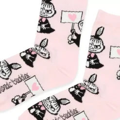 Moomin Sokker 36-42 Damer Klassisk Lille My Kjærlighet Rosa