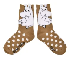 Moomin Sokker 19-21 Fluffy Baby Brun