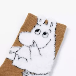 Moomin Sokker 19-21 Fluffy Baby Brun