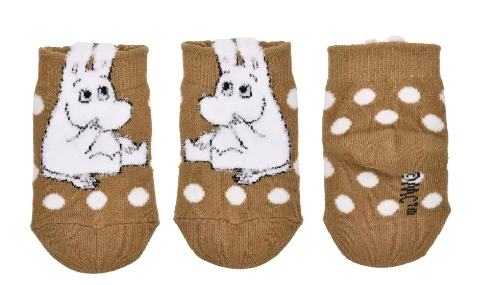 Moomin Sokker 19-21 Fluffy Baby Brun